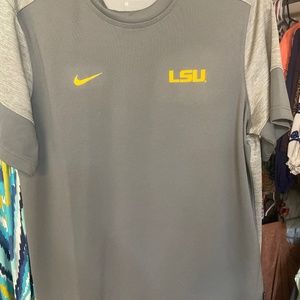 LSU shirt.